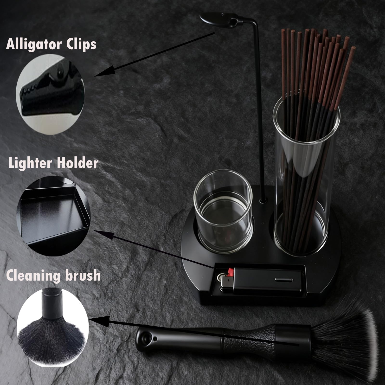 Amazon.com: Incense Holder for Sticks 3 in 1 Glass Incense Burner